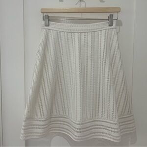 J.Crew Striped Eyelet Skirt